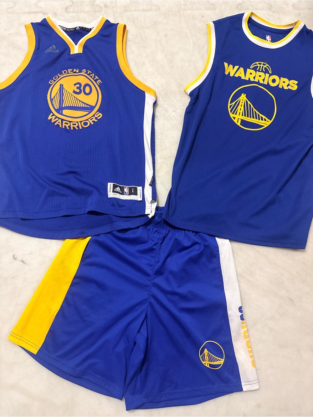 Kids/mens Curry Basketball Jersey and Shorts Set